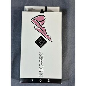 VTG SIGVARIS 702 Compression Stockings SM‎ 44 Avg Long Closed Toe Grip Top Ascot